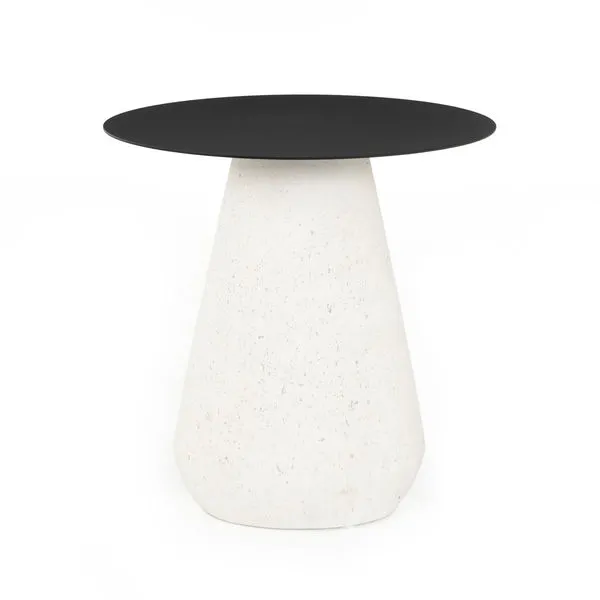Product Image 4 for Rico Outdoor End Table Textured White from Four Hands