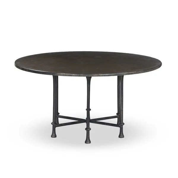 Product Image 2 for Leblanc Distressed Bronze Outdoor Dining Table from Four Hands