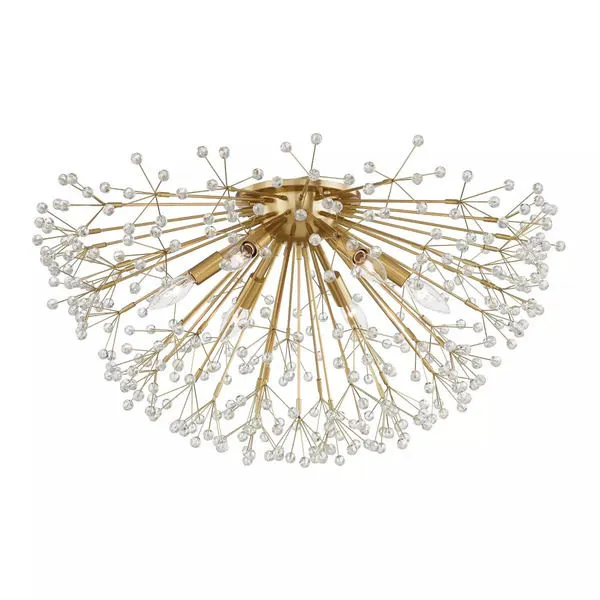 Product Image 1 for Dunkirk 6 Light Semi Flush from Hudson Valley