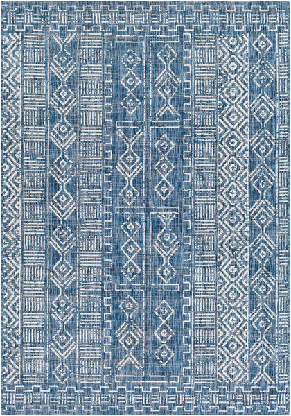 Product Image 3 for Eagean Blue Geometric Indoor / Outdoor Rug from Surya