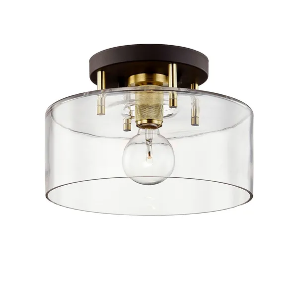 Product Image 1 for Bergamot Station 1 Light Semi Flush from Troy Lighting