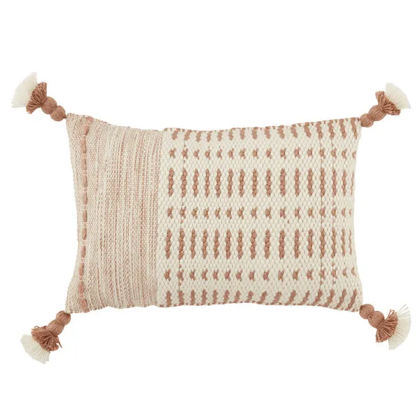 Product Image 2 for Calvert Tribal Tan/ Ivory Indoor/ Outdoor Lumbar Pillow from Jaipur 