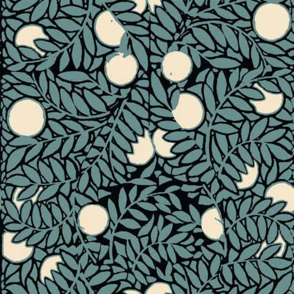 Product Image 1 for Orange Grove Blue/Cream Removable Peel & Stick Wallpaper from Mitchell Black