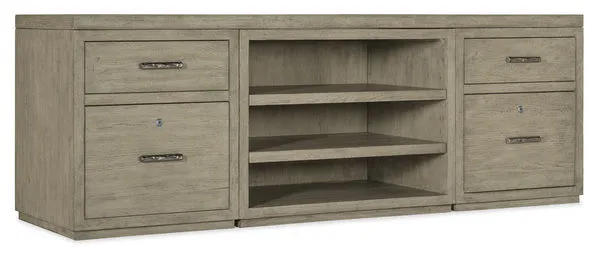Product Image 1 for Linville Falls 84" Credenza with Two Files and Open Desk Cabinet from Hooker Furniture