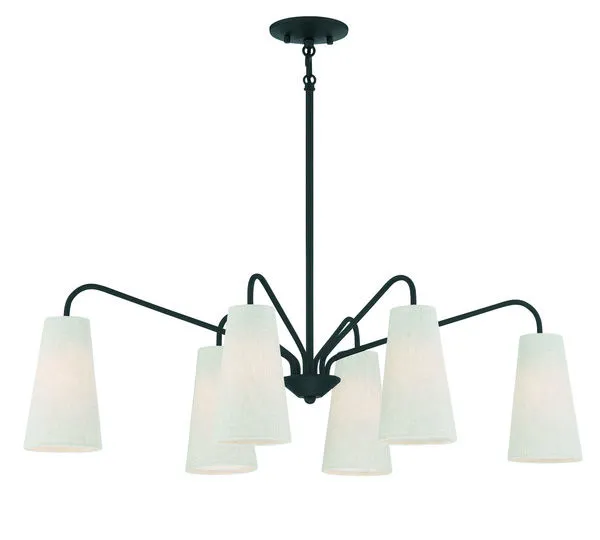 Product Image 3 for Edgewood 6 Light Linear Chandelier from Savoy House 