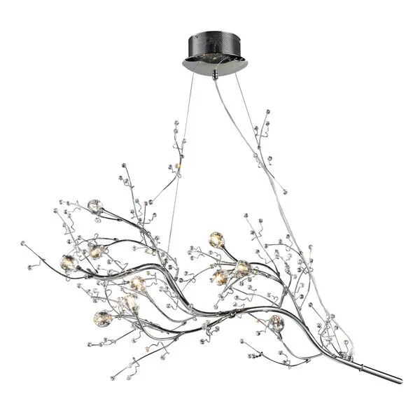 Product Image 2 for Viviana Collection 10 Light Chandelier In Chrome With Adapter Kit from Elk Lighting