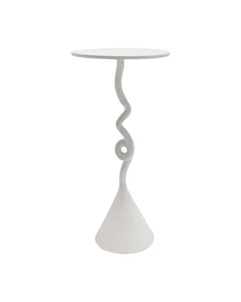 Product Image 1 for Cauda White Drinks Table from Currey & Company