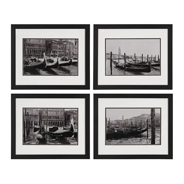 Product Image 1 for Waterways Of Venice I, Ii, Iii, Iv Print Under Glass from Elk Home