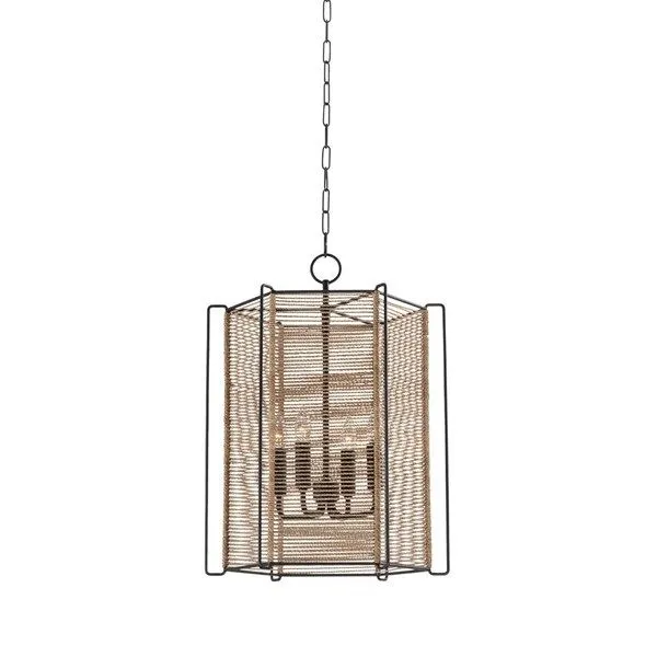 Product Image 1 for Ramon 4 Light Rattan Lantern from Troy Lighting