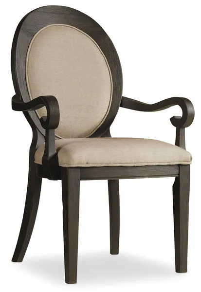 Product Image 3 for Corsica Dark Oval Back Arm Chair-Set of Two from Hooker Furniture