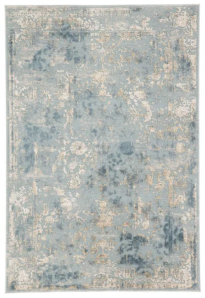 Product Image 3 for Dreslyn Floral Blue/ Gold Rug from Jaipur 
