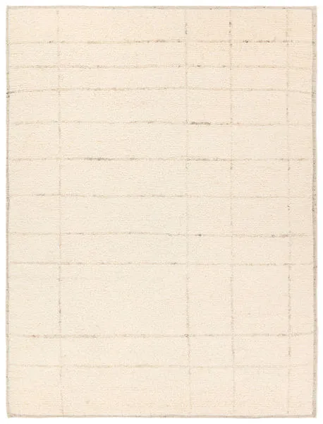 Product Image 1 for Nasim Handknotted Striped Cream Rug from Jaipur 