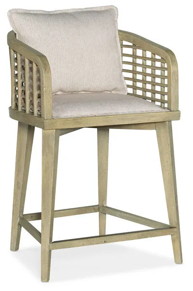 Product Image 1 for Surfrider Barrel Back Rattan Counter Stool from Hooker Furniture