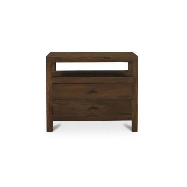 Product Image 1 for Windsor Dark Brown Nightstand from Moe's