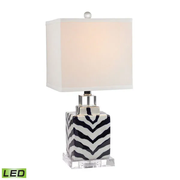 Product Image 1 for Animal Print Table Lamp In Navy And White Ceramic from Elk Home