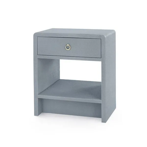 Product Image 3 for Benjamin Linen 1-Drawer Side Table from Villa & House