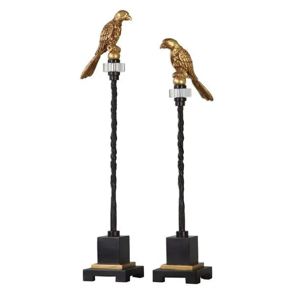 Product Image 2 for Uttermost Perched Gold & Iron Finials S/2 from Uttermost