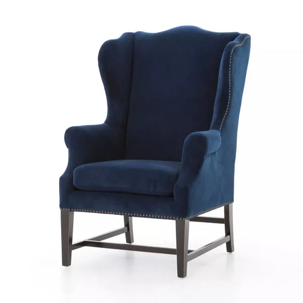 Product Image 3 for Wing Chair New Navy from Four Hands