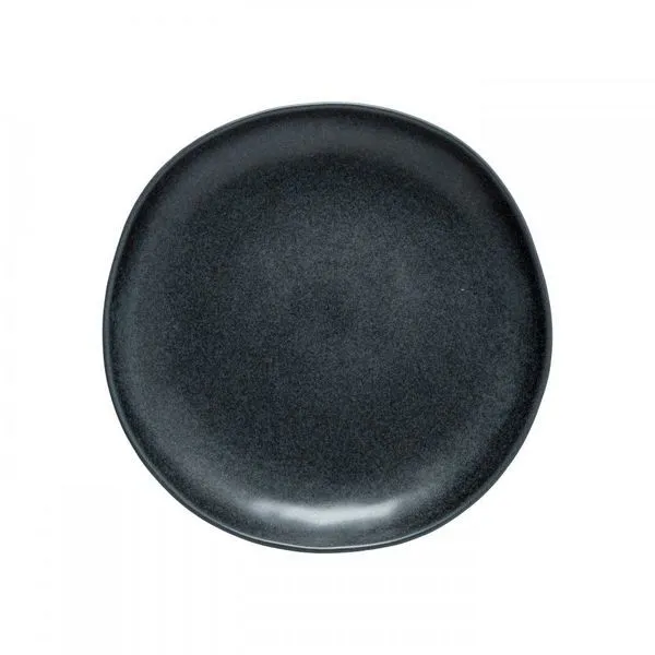 Product Image 1 for Livia Ceramic Stoneware Dinner Plate, Set of 6 - Matte Black from Costa Nova