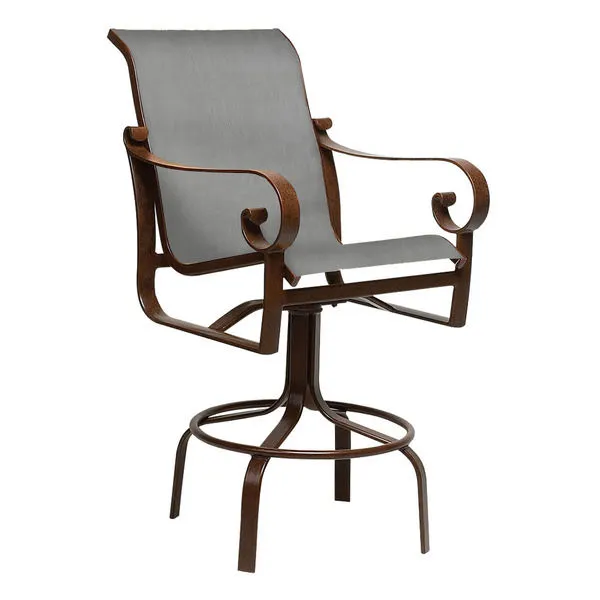 Product Image 1 for Beldon Sling Swivel Bar Chair from Woodard