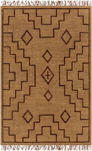 Product Image 1 for Touareg Global Geometric Tan / Dark Brown Rug - 2' x 3' from Surya
