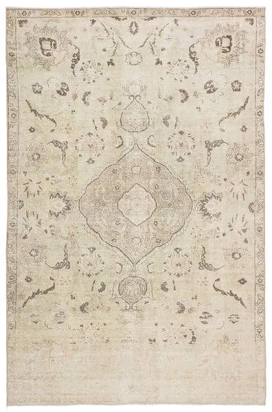 Product Image 3 for Victoire Medallion Green / Gray Area Rug from Jaipur 