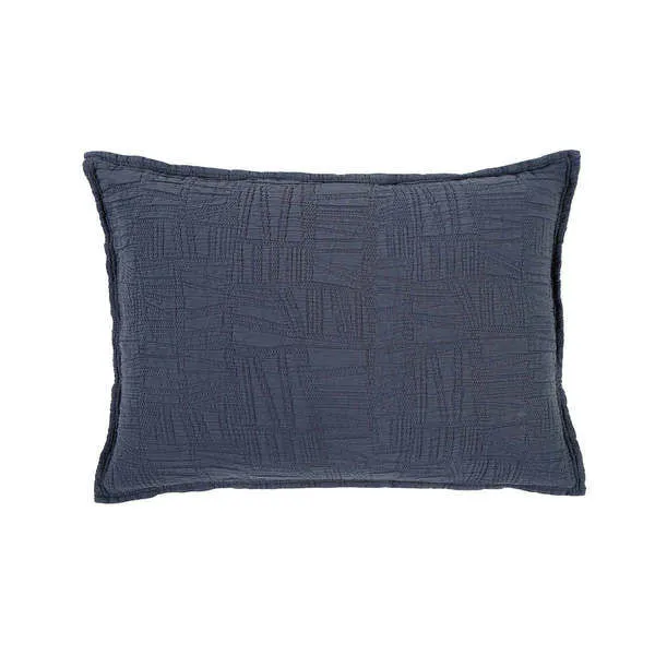 Product Image 1 for Harbour Cotton King Sham - Navy from Pom Pom at Home