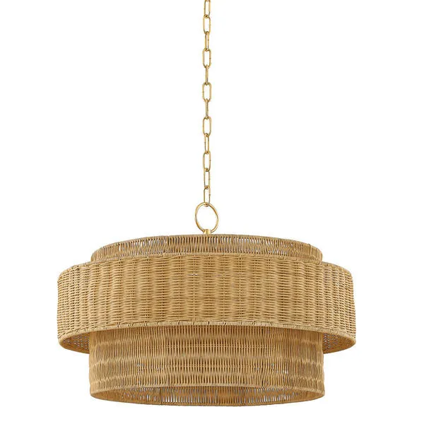 Product Image 1 for Danica Natural Wicker Pendant from Mitzi