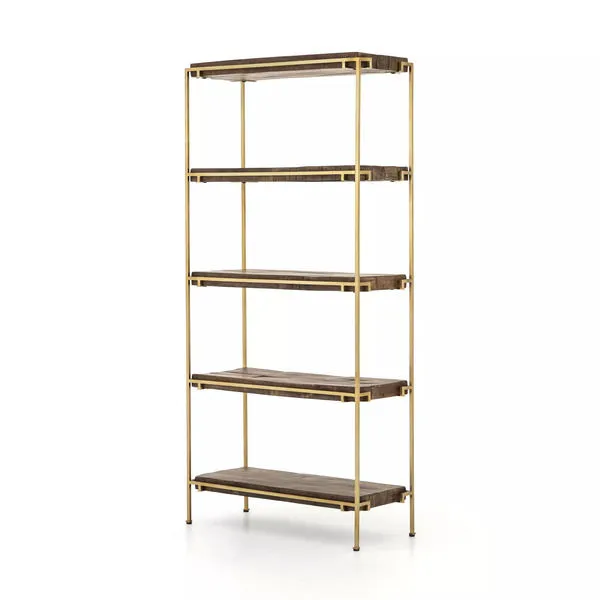 Product Image 2 for Simien Bookshelf Aged Brass from Four Hands