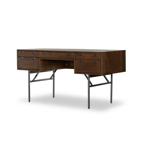 Product Image 1 for Carlisle Solid Oak Desk - Russet Oak from Four Hands