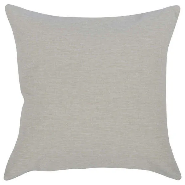 Beige linen cashmere sham with a smooth, soft texture and a neutral tone