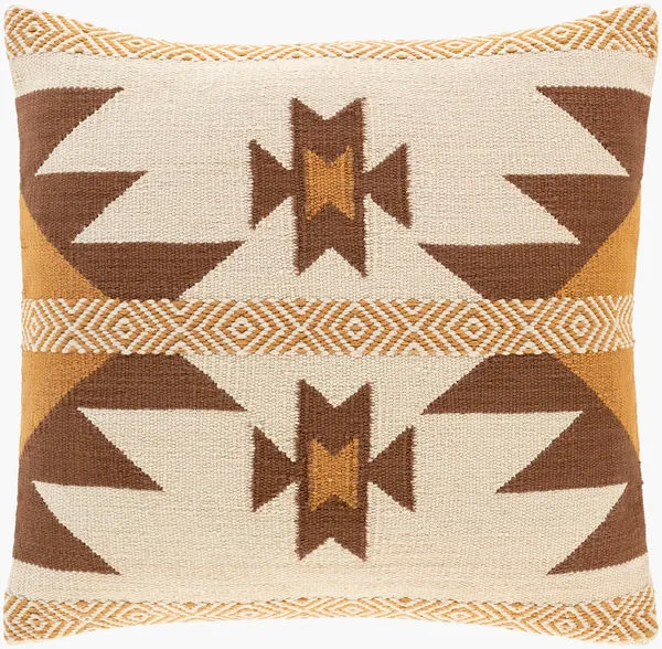 Product Image 1 for Andrea Cream / Brown Pillow from Surya