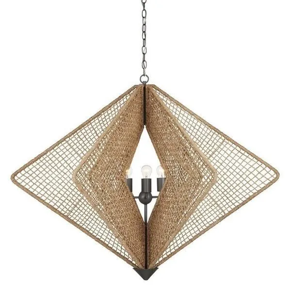 Product Image 1 for Shizen Natural Rope Chandelier from Currey & Company