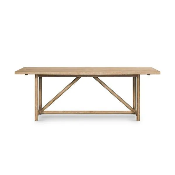 Product Image 5 for Mika White Washed Oak Dining Table from Four Hands