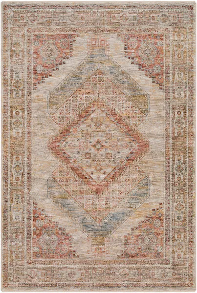Product Image 2 for Naila Vintage-Inspired Woven Coral / Beige Rug - 2' x 3' from Surya