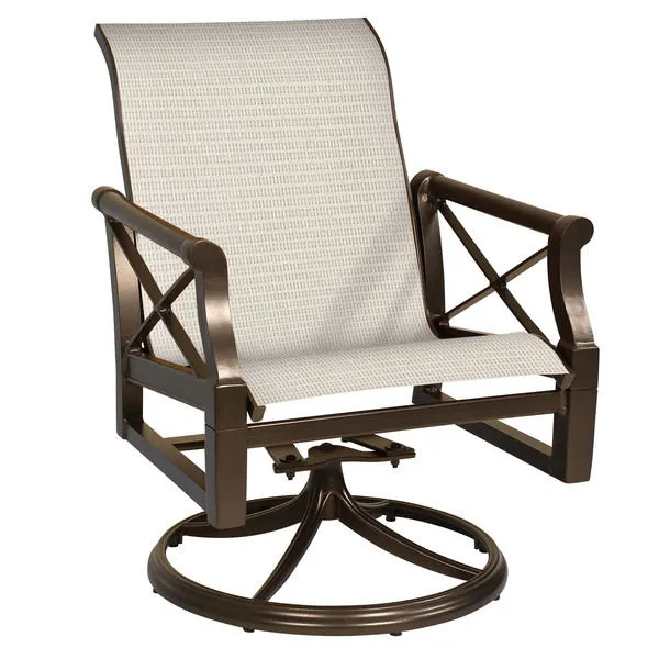 Product Image 1 for Andover Swivel Rocker Dining Arm Chair from Woodard