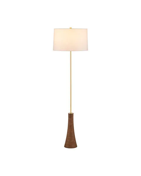 Product Image 1 for Lathe Floor Lamp from Currey & Company