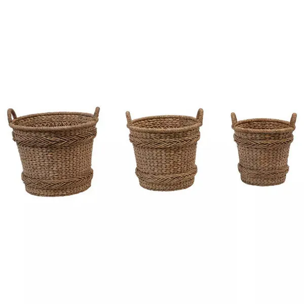 Product Image 4 for Joni Woven Baskets With Handles (Set Of 3 Sizes) from Creative Co-Op