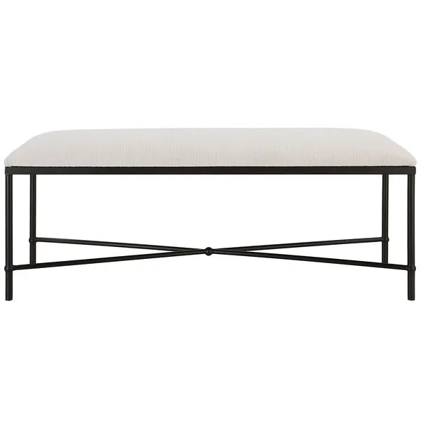 Product Image 3 for Avenham Black Framed Sofa Bench from Uttermost