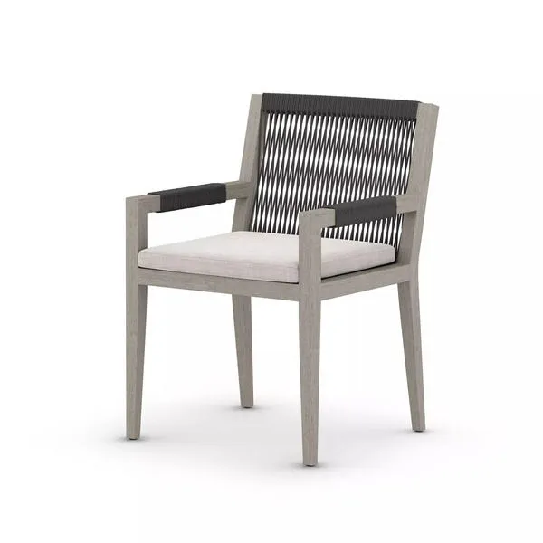 Product Image 3 for Sherwood Outdoor Dining Armchair Weathered Grey from Four Hands