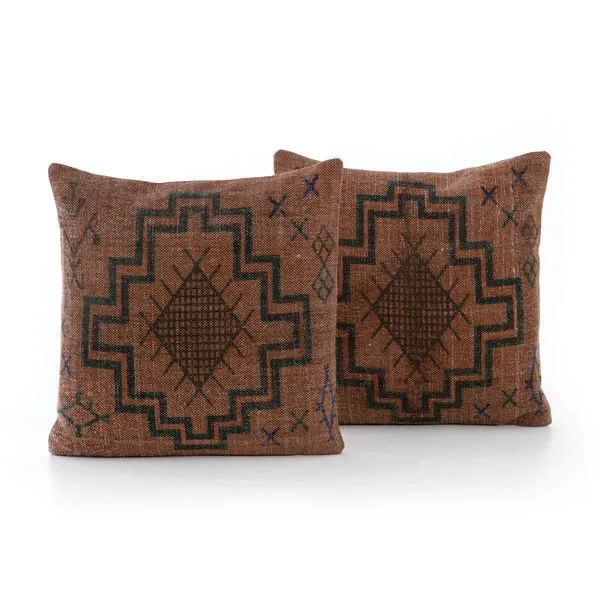 Product Image 3 for Tribal Print Rust Pillow, Set Of 2 from Four Hands