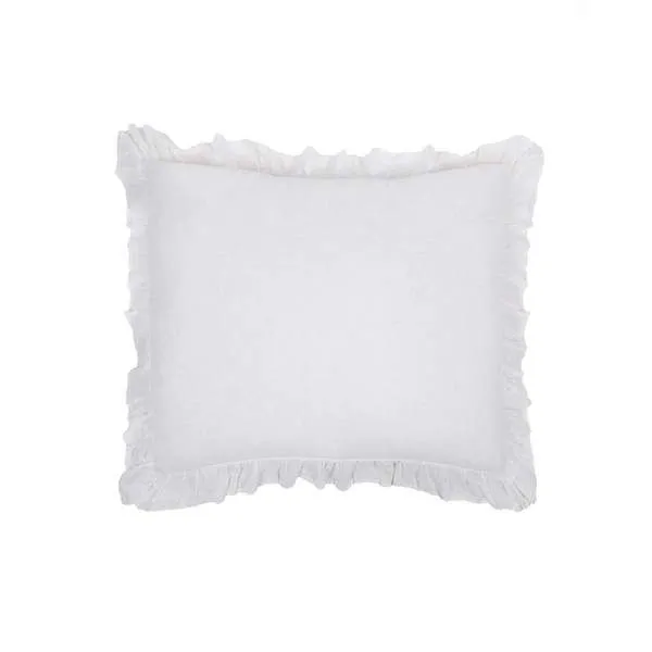 Product Image 1 for Charlie Linen Euro Sham - White from Pom Pom at Home