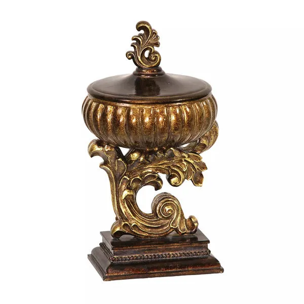 Product Image 1 for Acanthus Compote Decorative Dish With Removable Lid from Elk Home