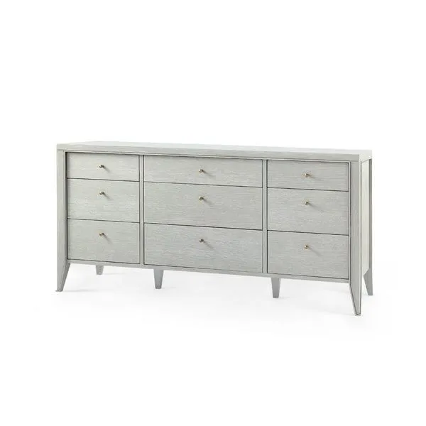 Product Image 3 for Paola Gray Cerused Oak 9-Drawer Extra Large Dresser from Villa & House