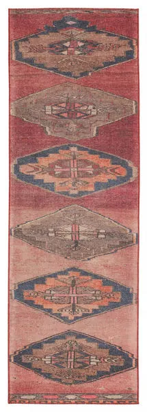 Product Image 2 for Mirta Medallion Pink/ Blue Rug from Jaipur