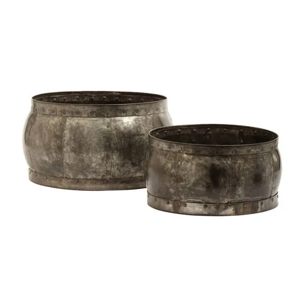 Product Image 1 for Fortress Barrel Dishes Set Of 2 from Elk Home