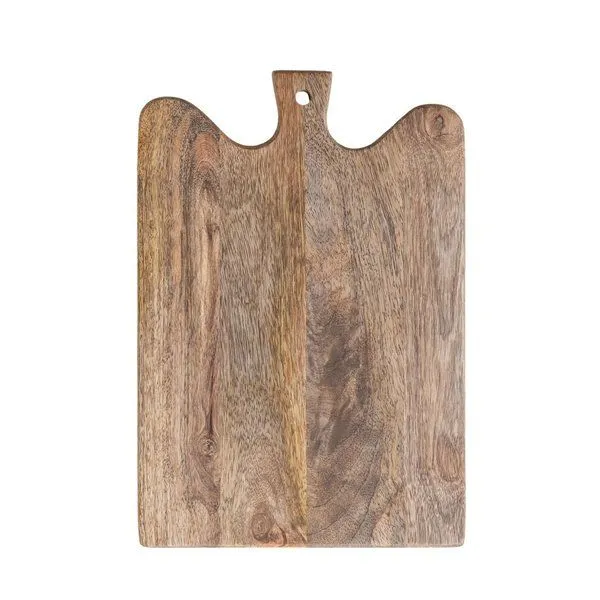 Product Image 1 for Curved Mango Wood Cheese/Serving Board with Handle, Natural Finish from Creative Co-Op