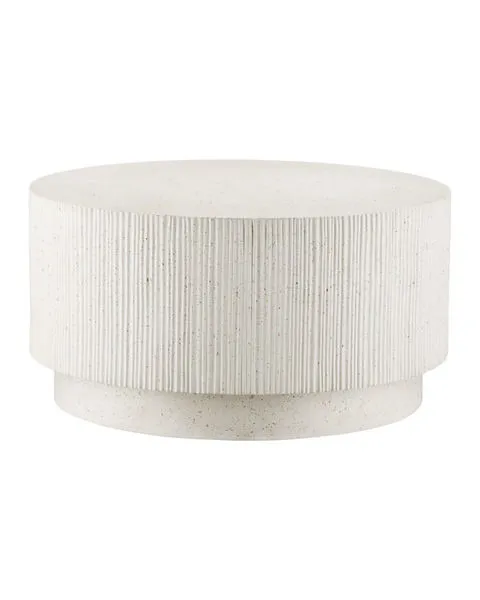 Product Image 1 for Ridge Ivory Terrazzo Cocktail Table from Currey & Company