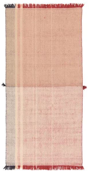 Product Image 1 for Neem X Siamak Handmade Striped Tan / Red Throw from Jaipur 
