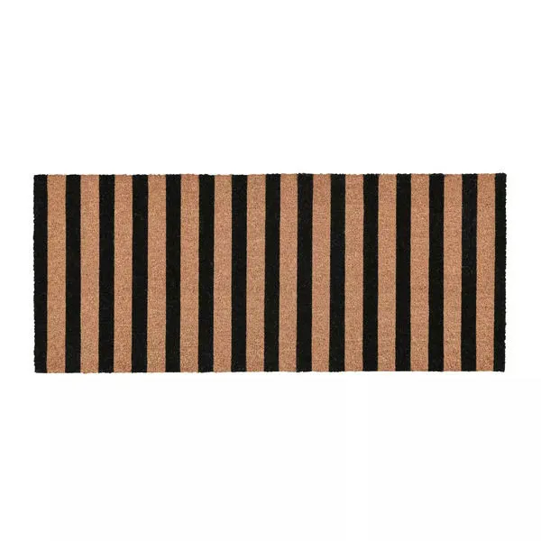 Product Image 4 for Striped Black and Natural 24x57 Doormat from Classic Home